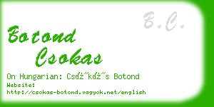 botond csokas business card